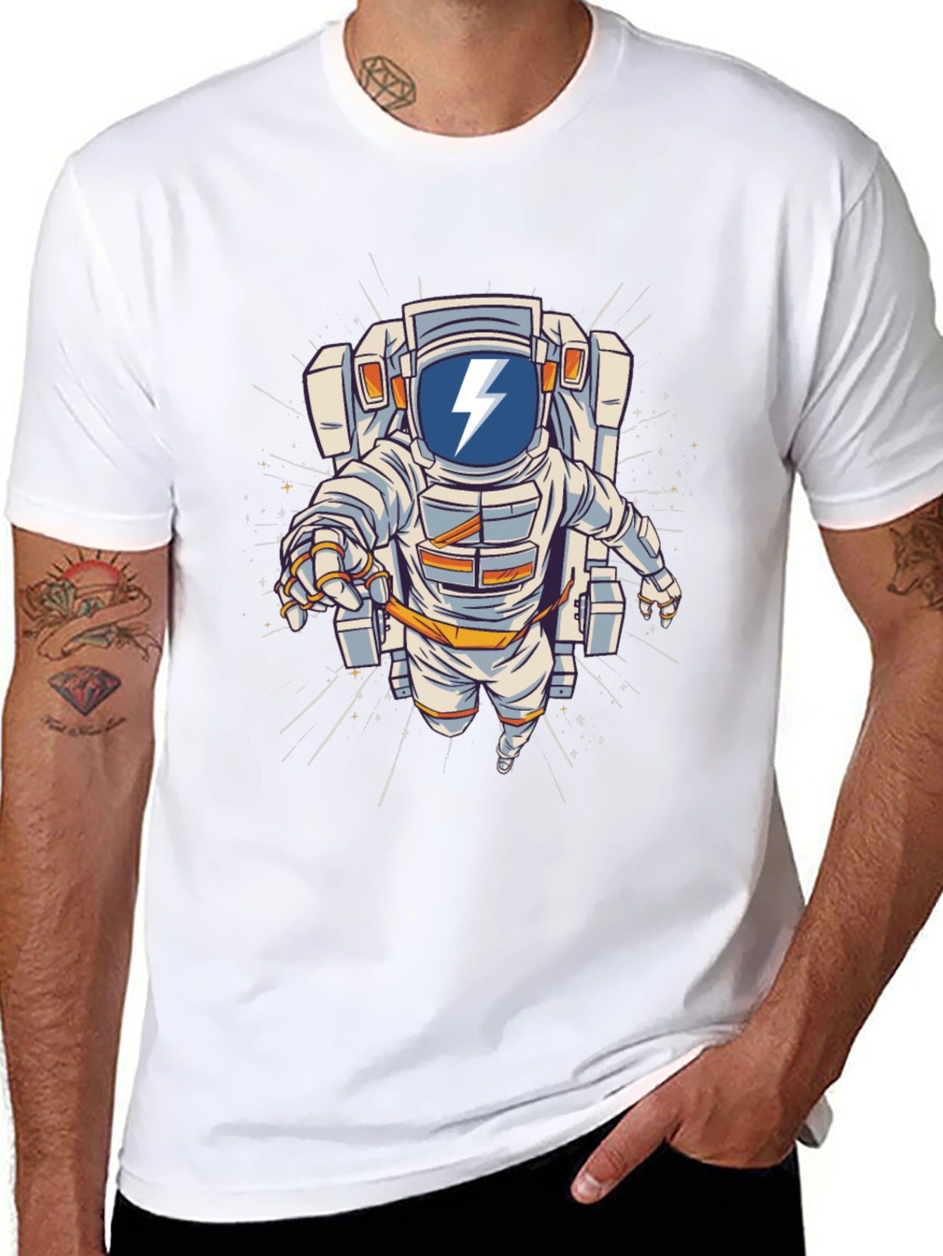 Astronaut Graphic T-Shirt - Bold Space Design