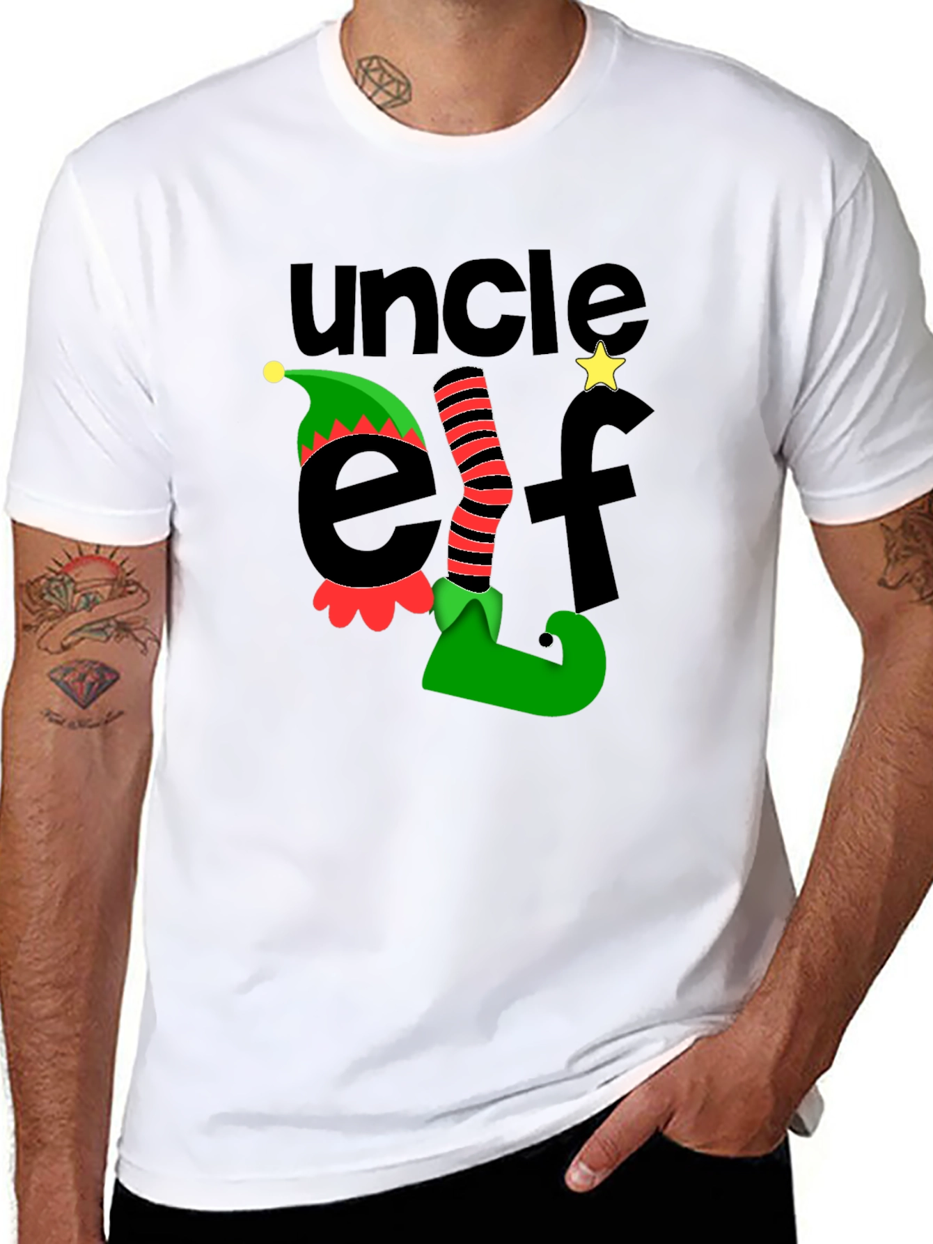 Uncle Elf T-Shirt - Holiday Season Apparel