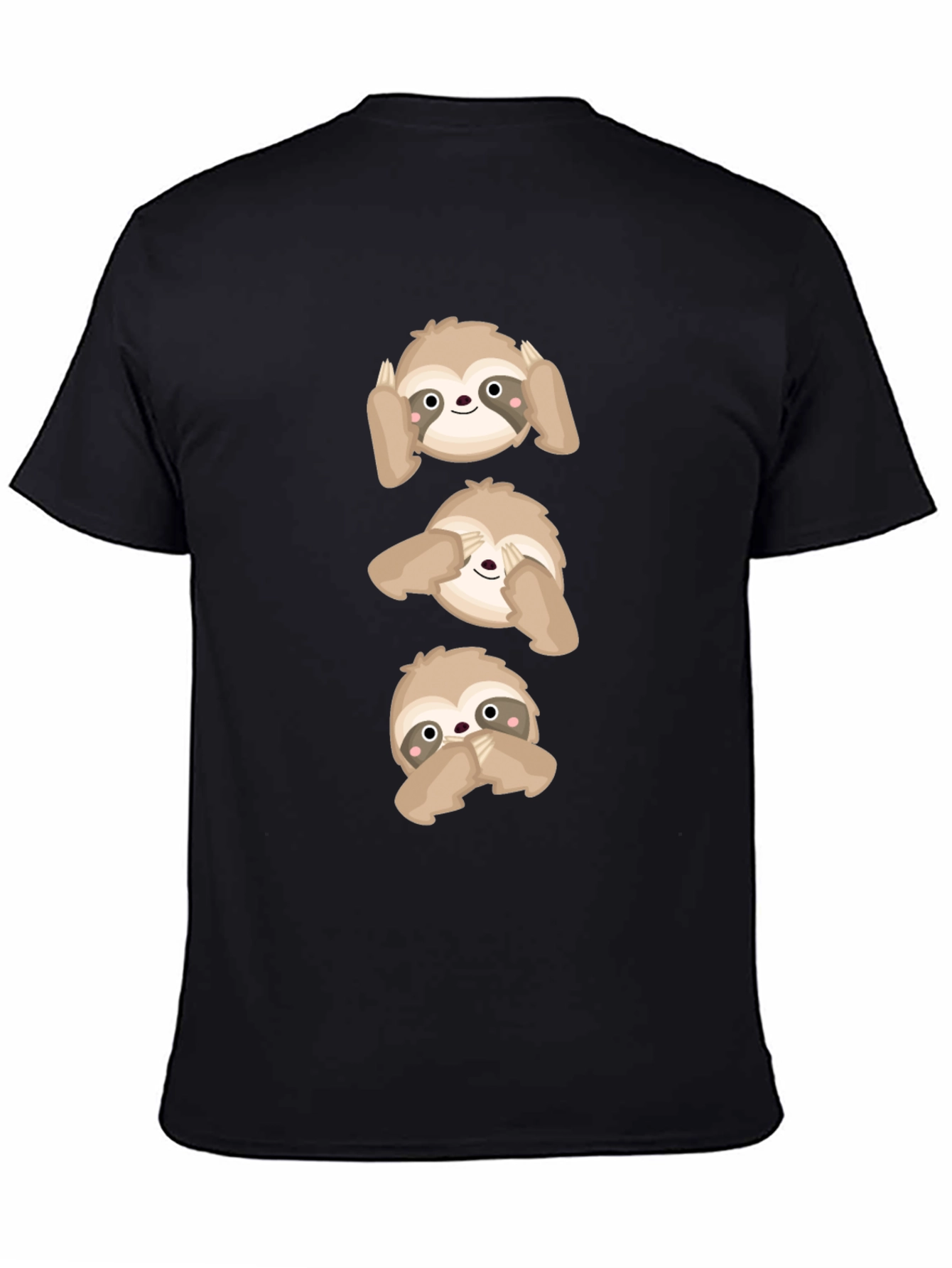 Hear See Speak No Evil Sloth Graphic Tee