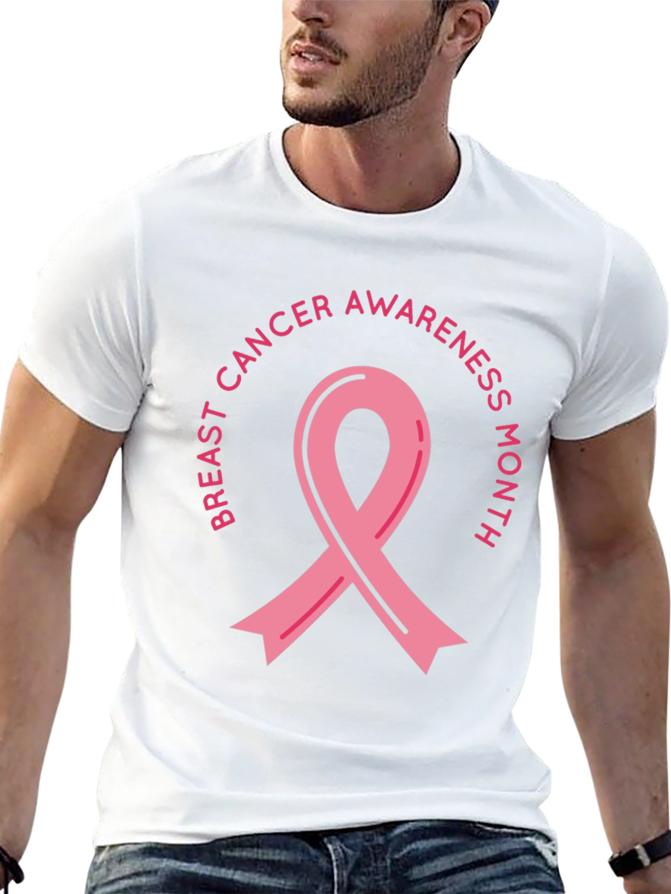 Breast Cancer Awareness Month Ribbon Tee