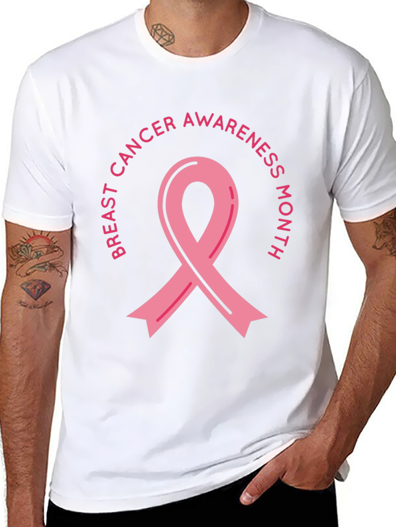 Breast Cancer Awareness Month Ribbon Tee
