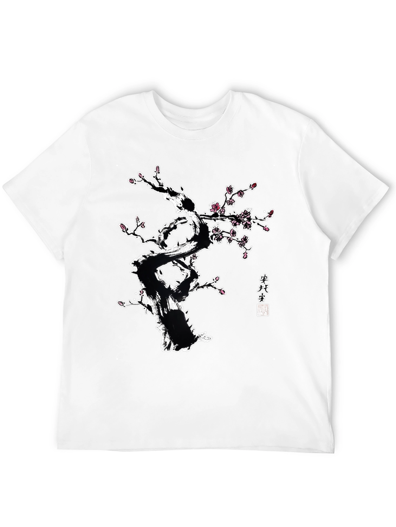 Ink Wash Cherry Blossom Tree Graphic Tee