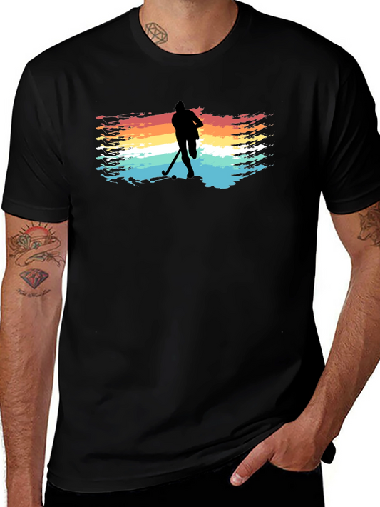Retro Hockey Player T-Shirt