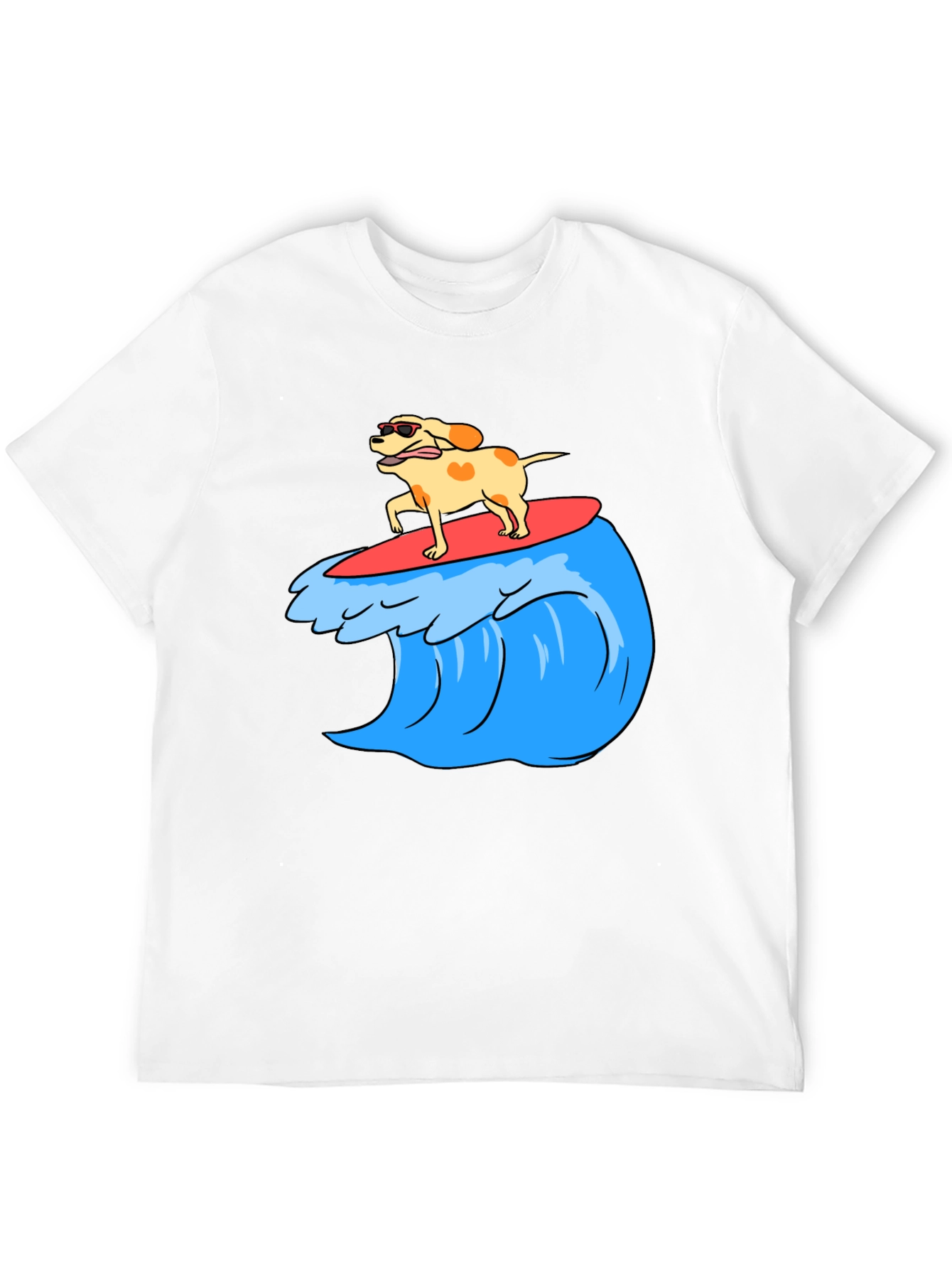 Dog Surfing Wave Graphic Tee