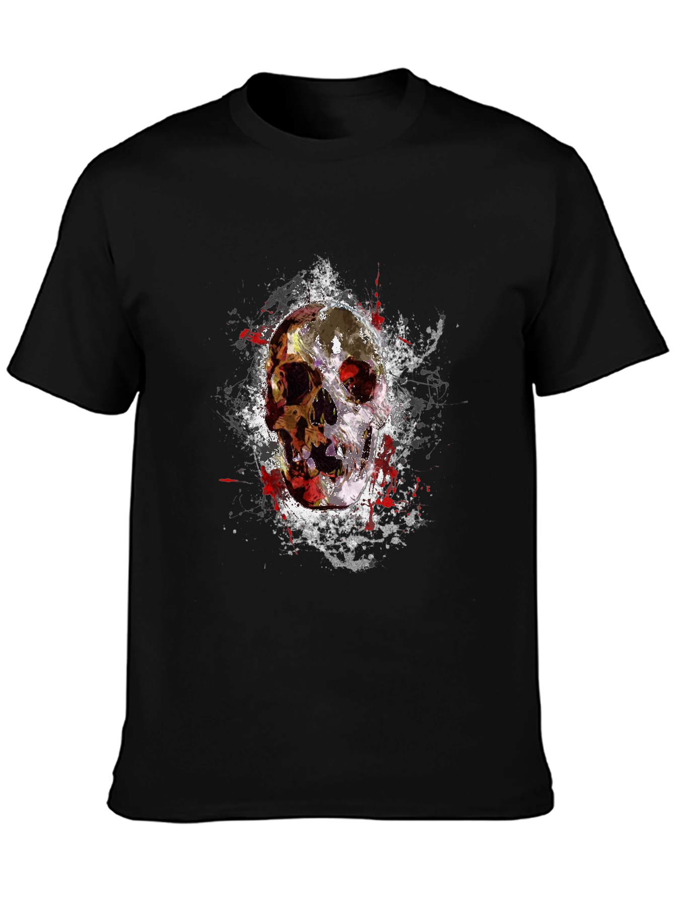 Skull Graphic T-Shirt - Black