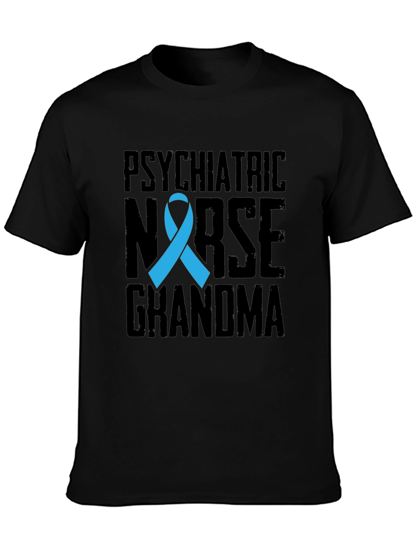 Psychiatric Nurse Grandma T-Shirt - Awareness Ribbon Tee