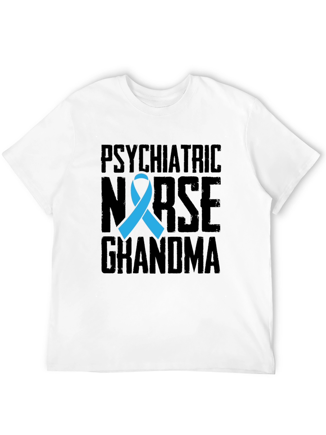 Psychiatric Nurse Grandma T-Shirt - Awareness Ribbon Tee