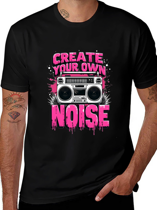 Create Your Own Noise Boombox Graphic Tee