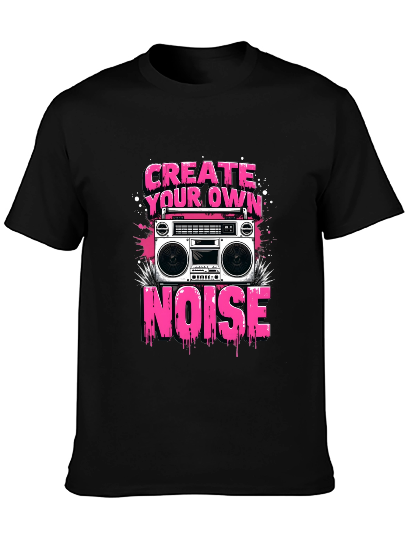 Create Your Own Noise Boombox Graphic Tee
