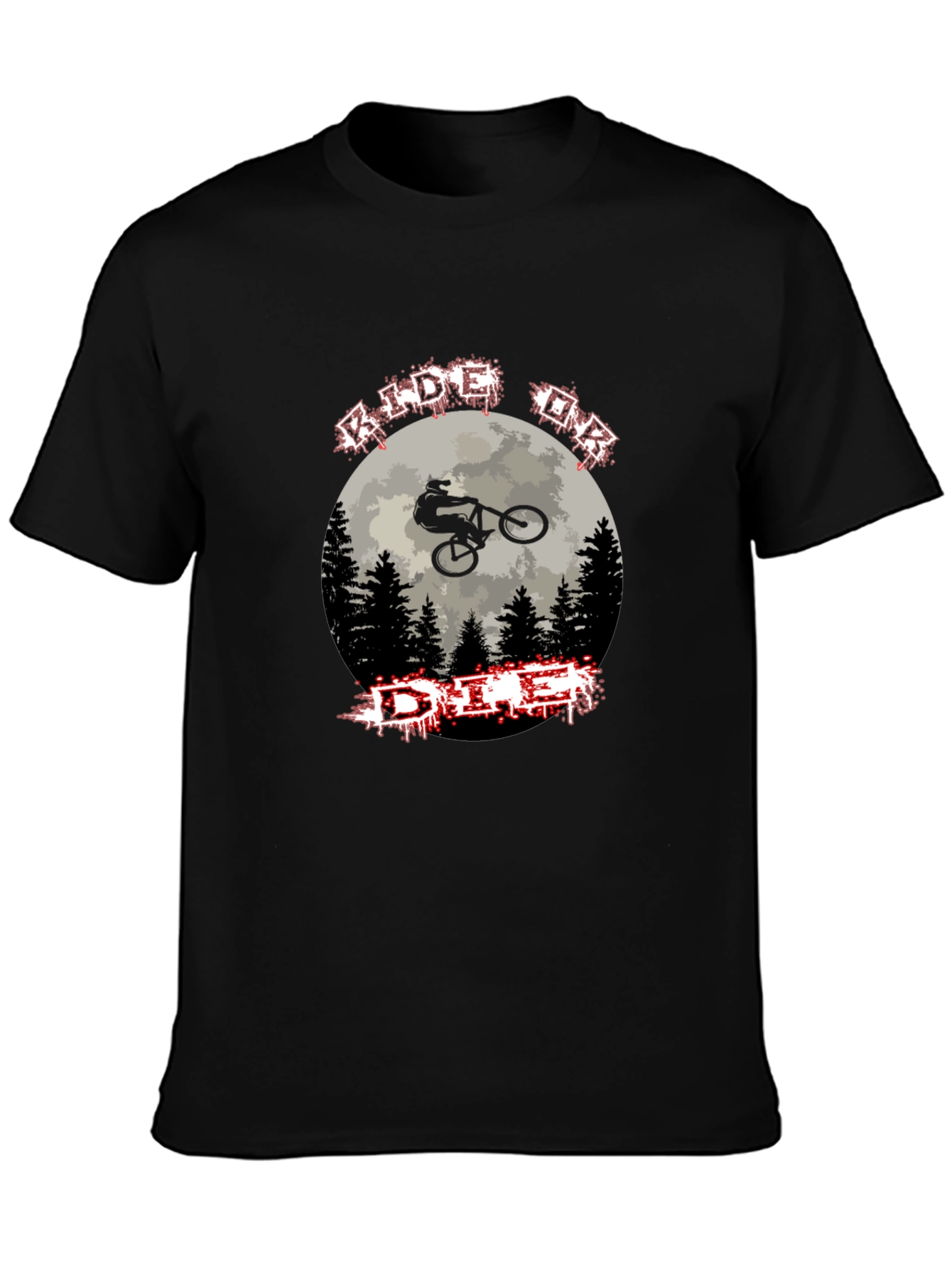 Ride or Die Mountain Biking Graphic Tee