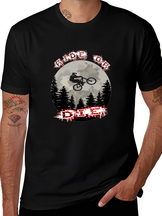 Ride or Die Mountain Biking Graphic Tee