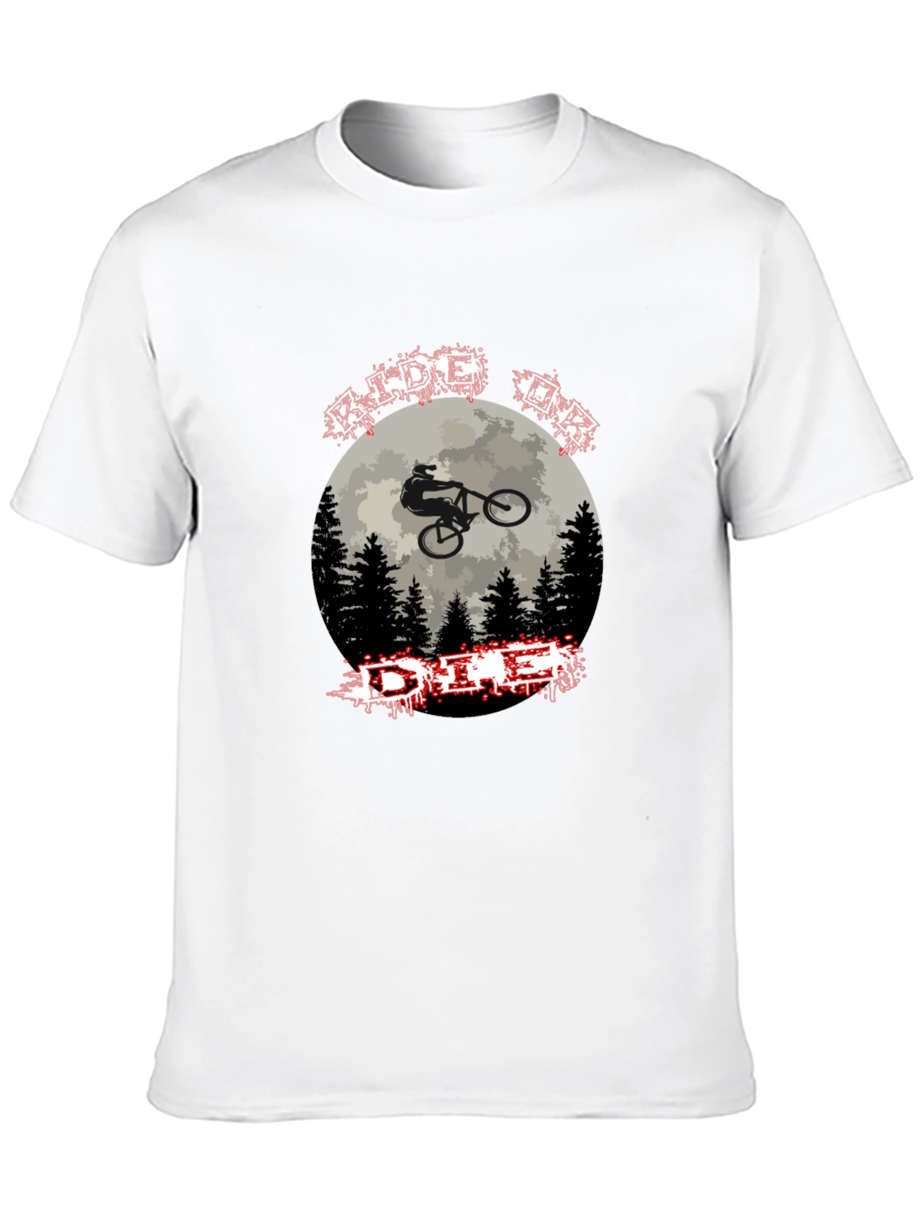 Ride or Die Mountain Biking Graphic Tee