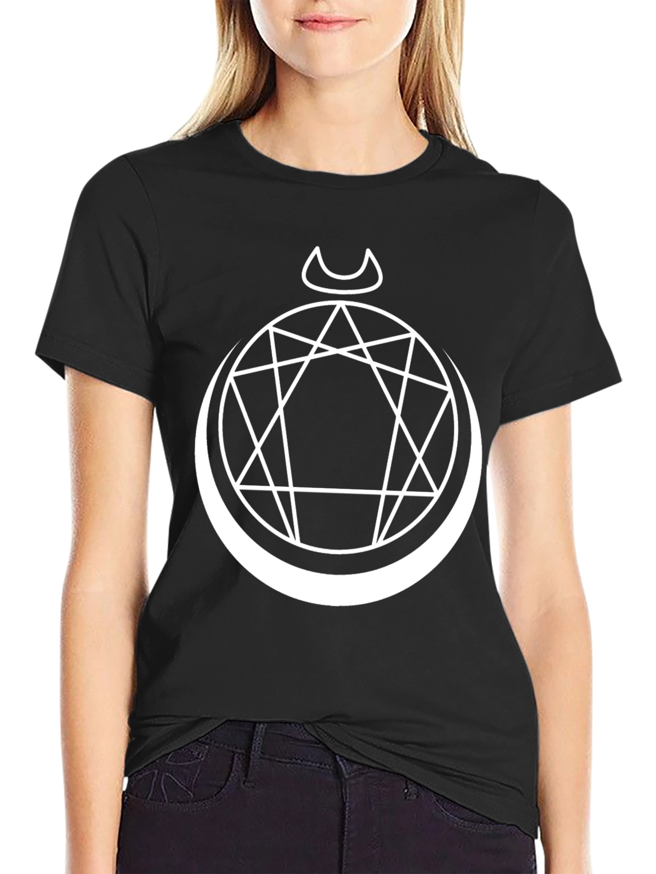 Occult Moon Phase Graphic T-Shirt