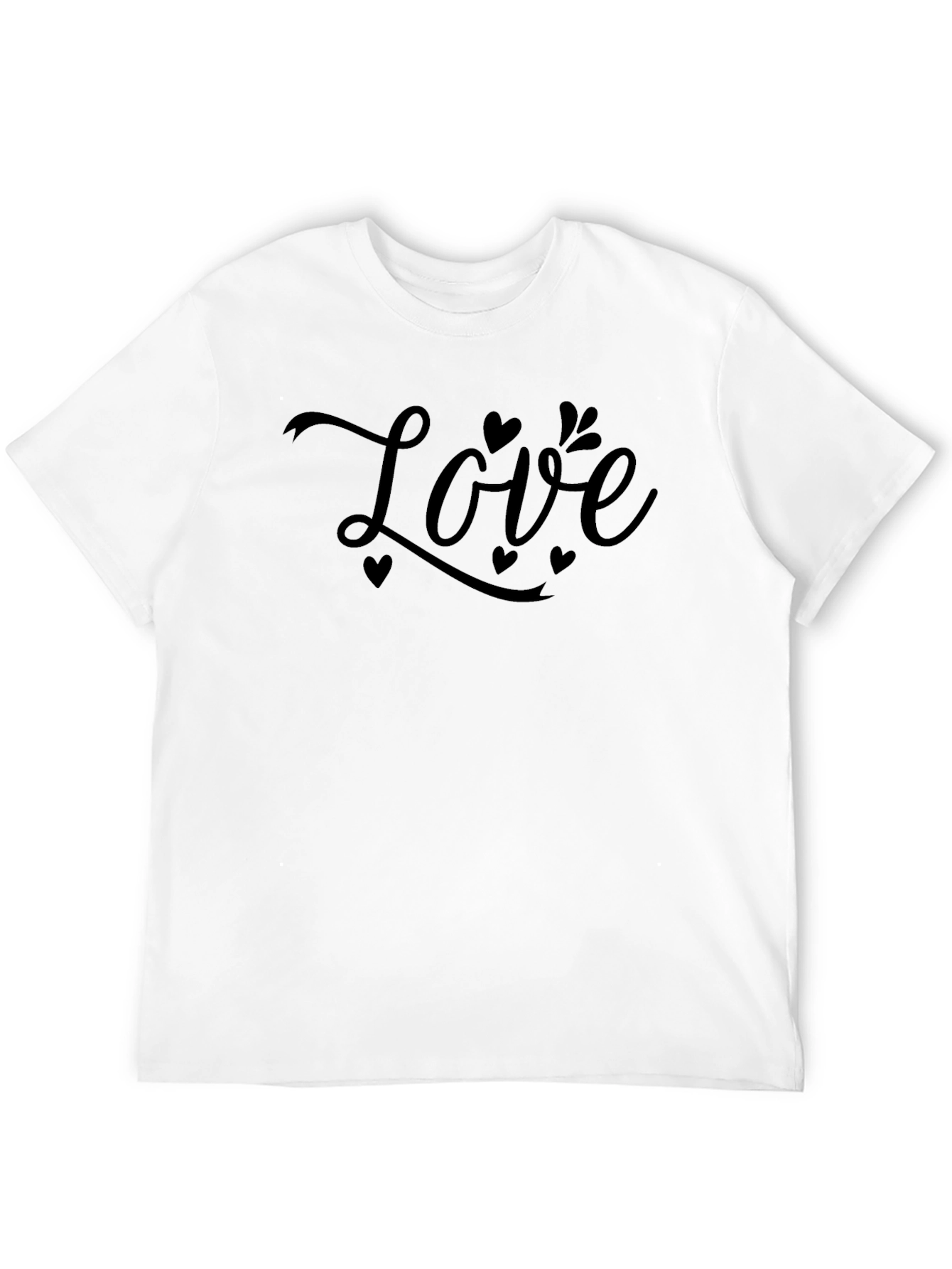Love Hearts Black T-Shirt