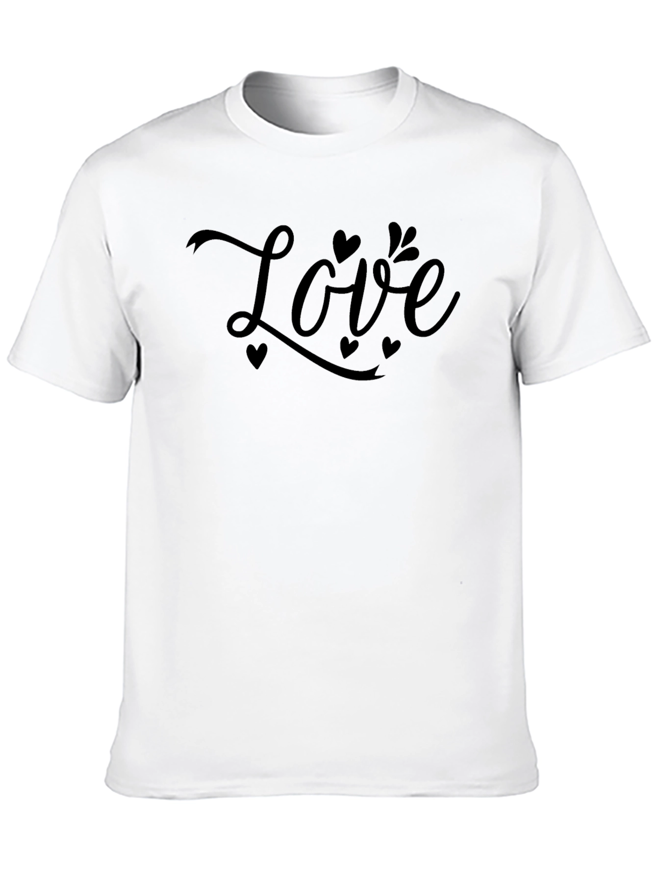 Love Hearts Black T-Shirt