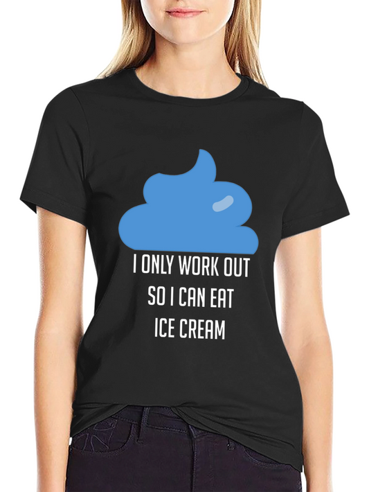 Funny Workout Ice Cream T-Shirt