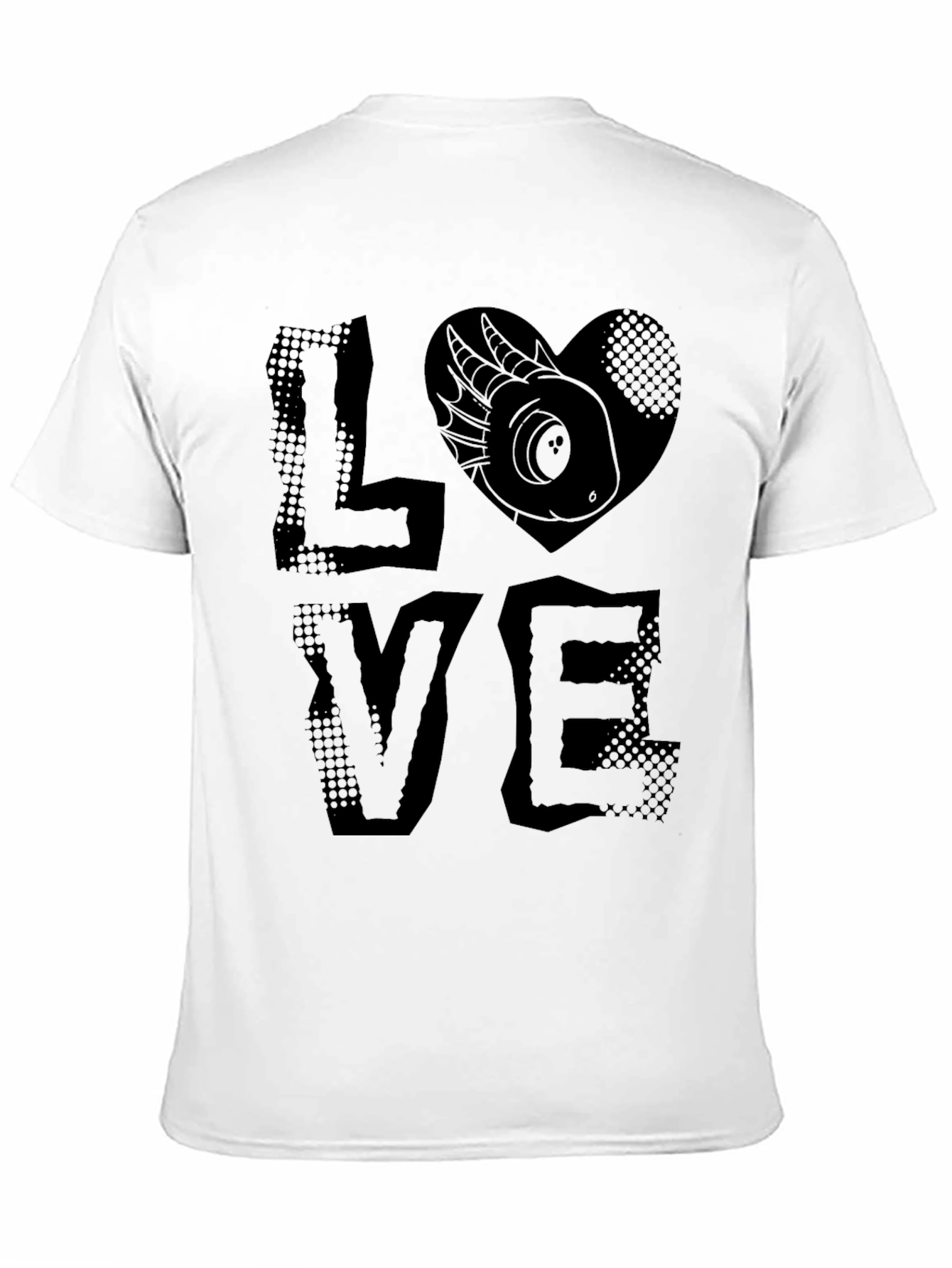 LOVE Axolotl T-Shirt - Black