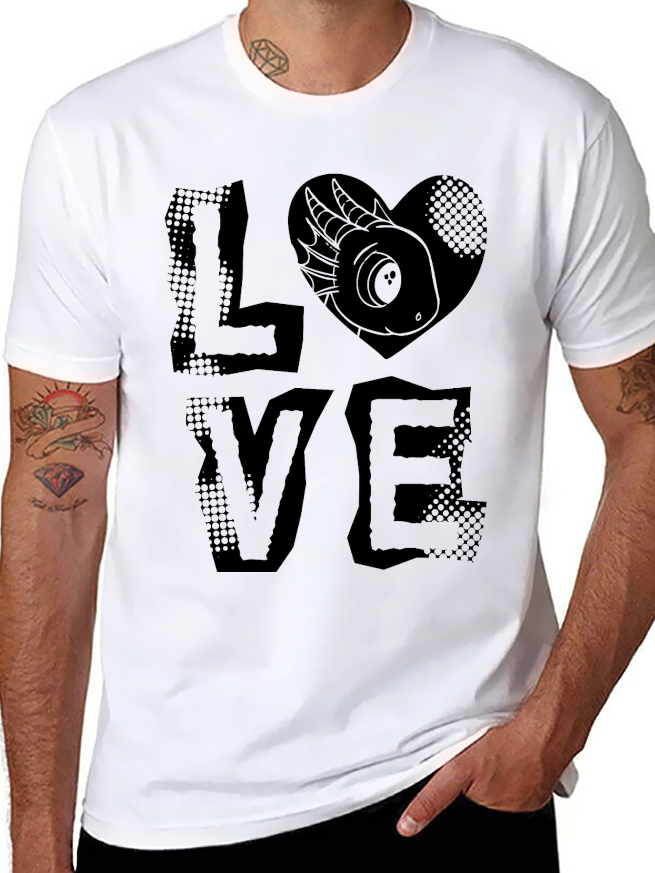 LOVE Axolotl T-Shirt - Black