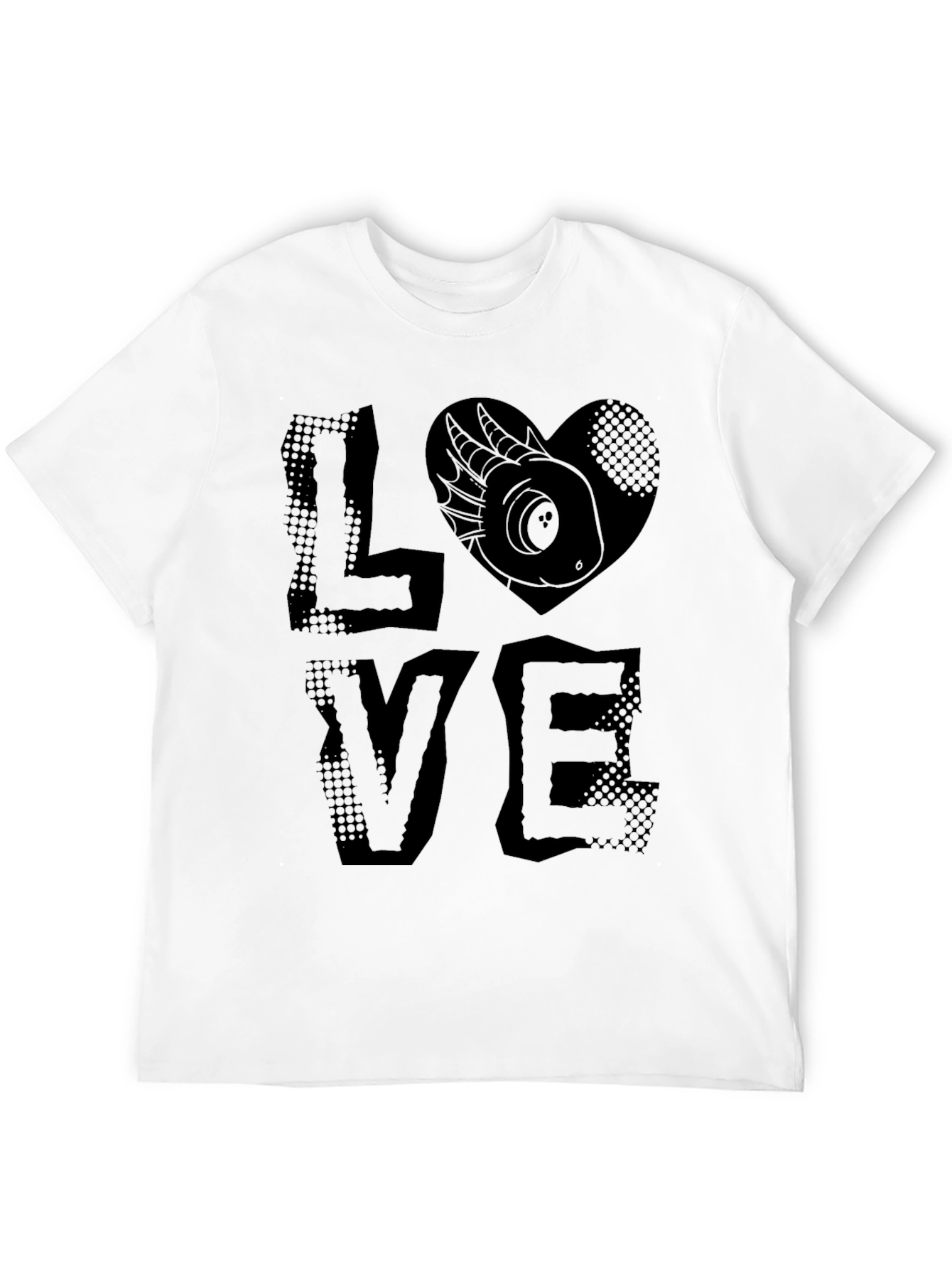 LOVE Axolotl T-Shirt - Black