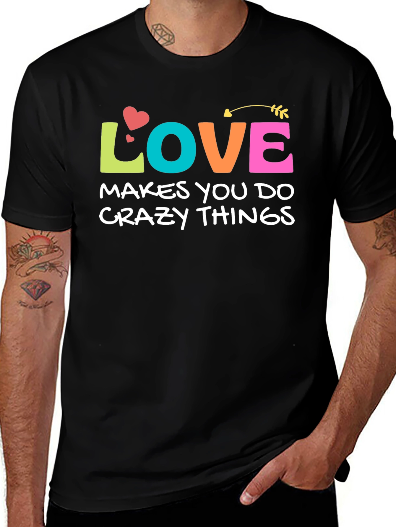 Love Makes You Do Crazy Things Graphic Tee