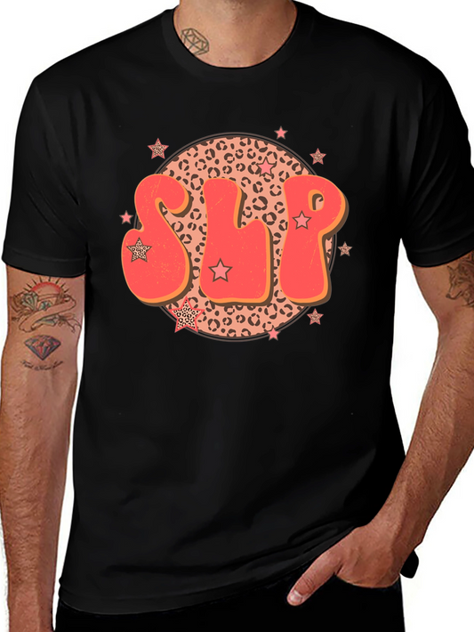 SLP Leopard Print Star T-Shirt