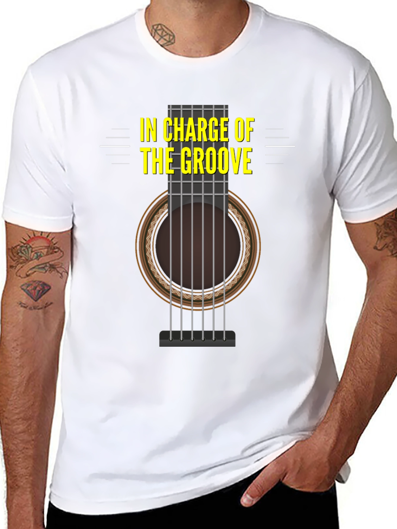 In Charge of The Groove Guitar Graphic Tee