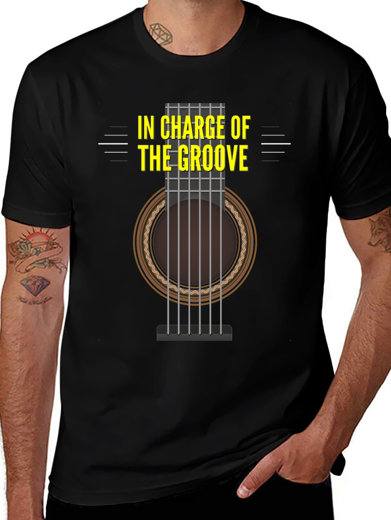In Charge of The Groove Guitar Graphic Tee