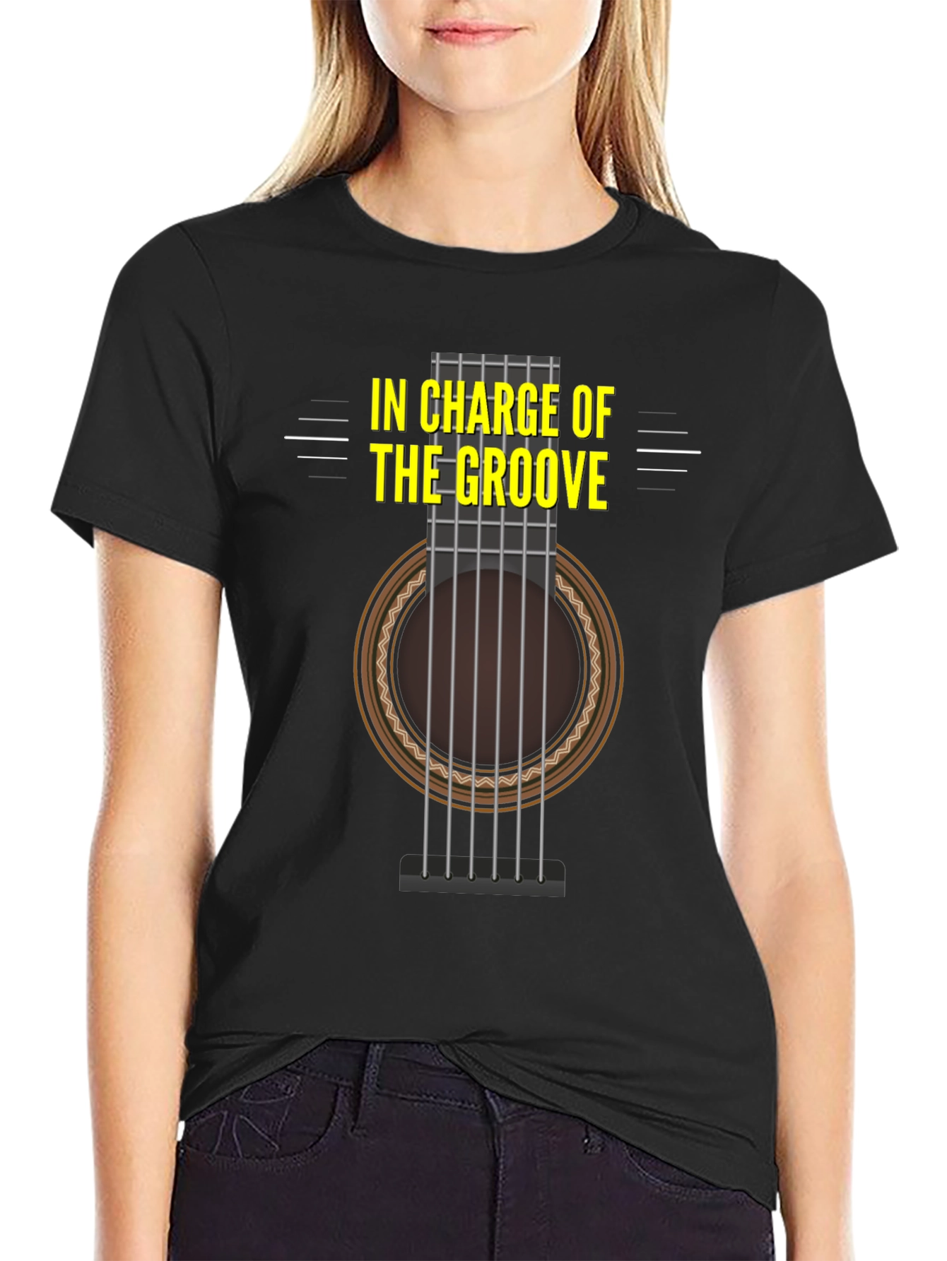In Charge of The Groove Guitar Graphic Tee