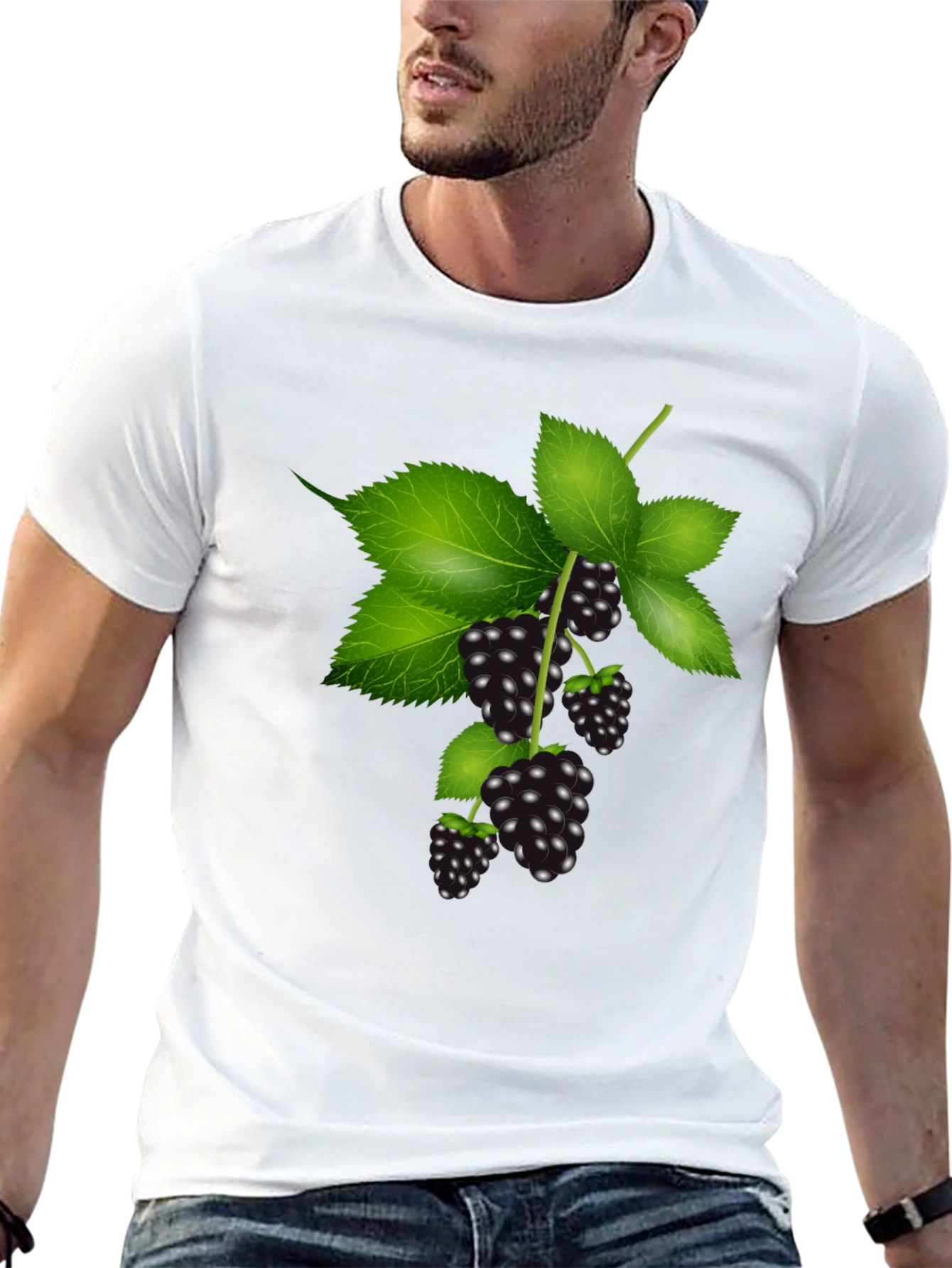 Blackberry Branch Graphic Tee - Stylish Casual Wear