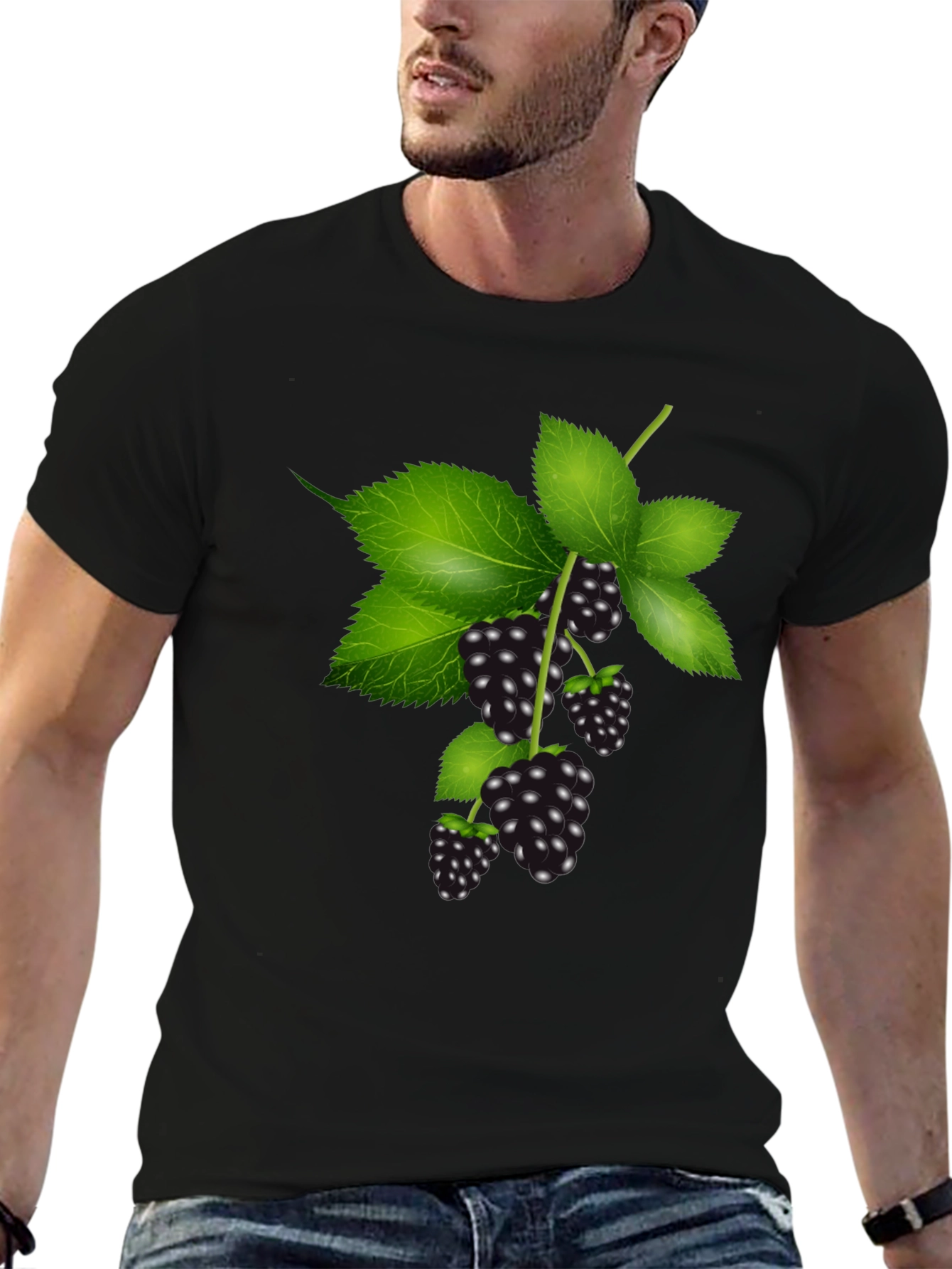 Blackberry Branch Graphic Tee - Stylish Casual Wear