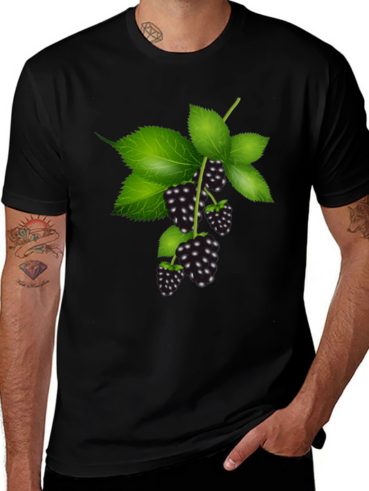 Blackberry Branch Graphic Tee - Stylish Casual Wear