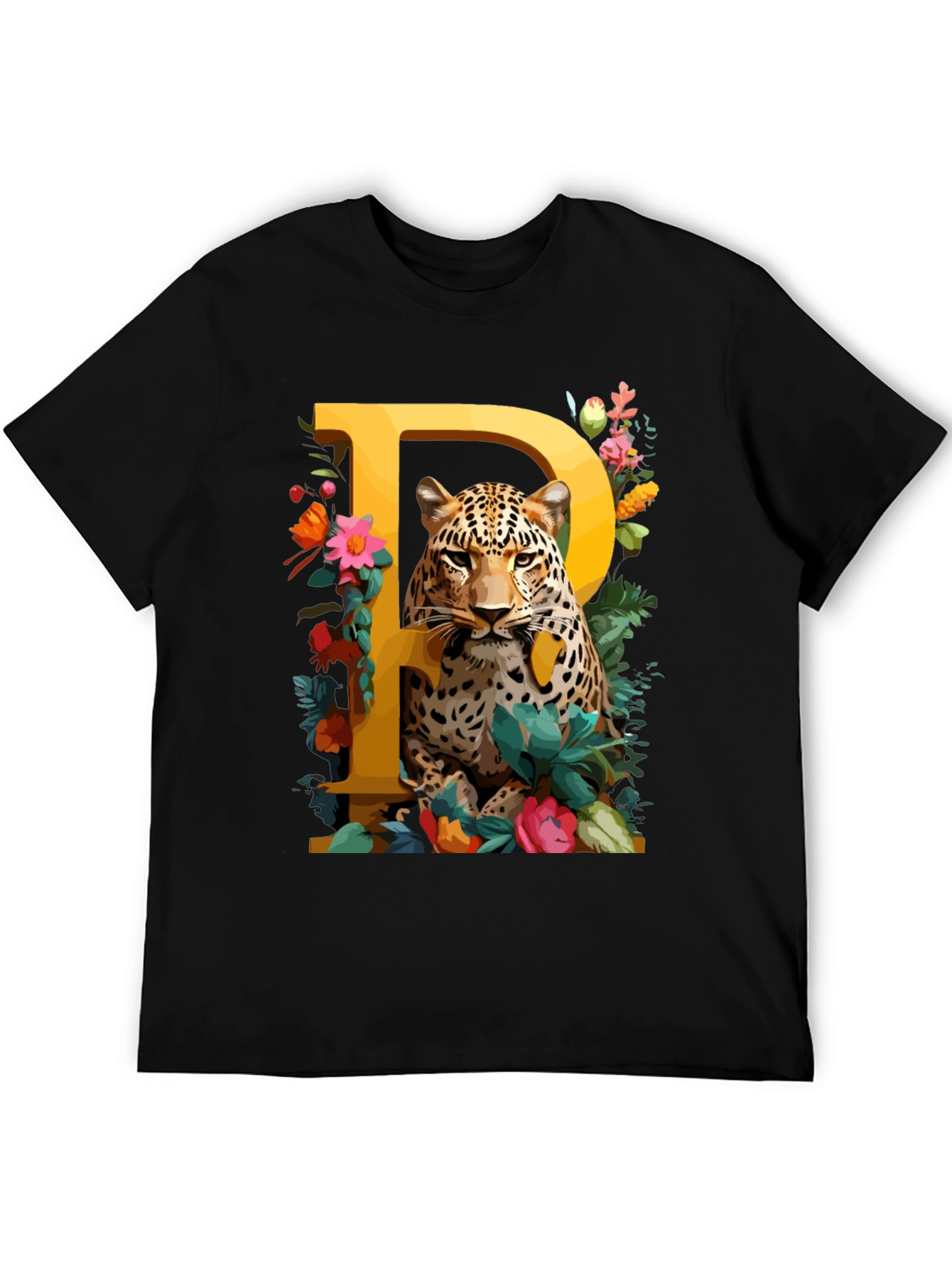 Leopard P Initial Tee