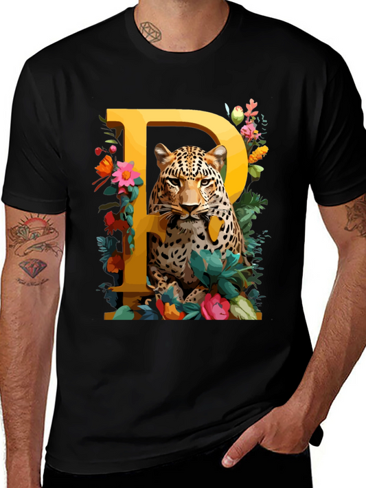 Leopard P Initial Tee