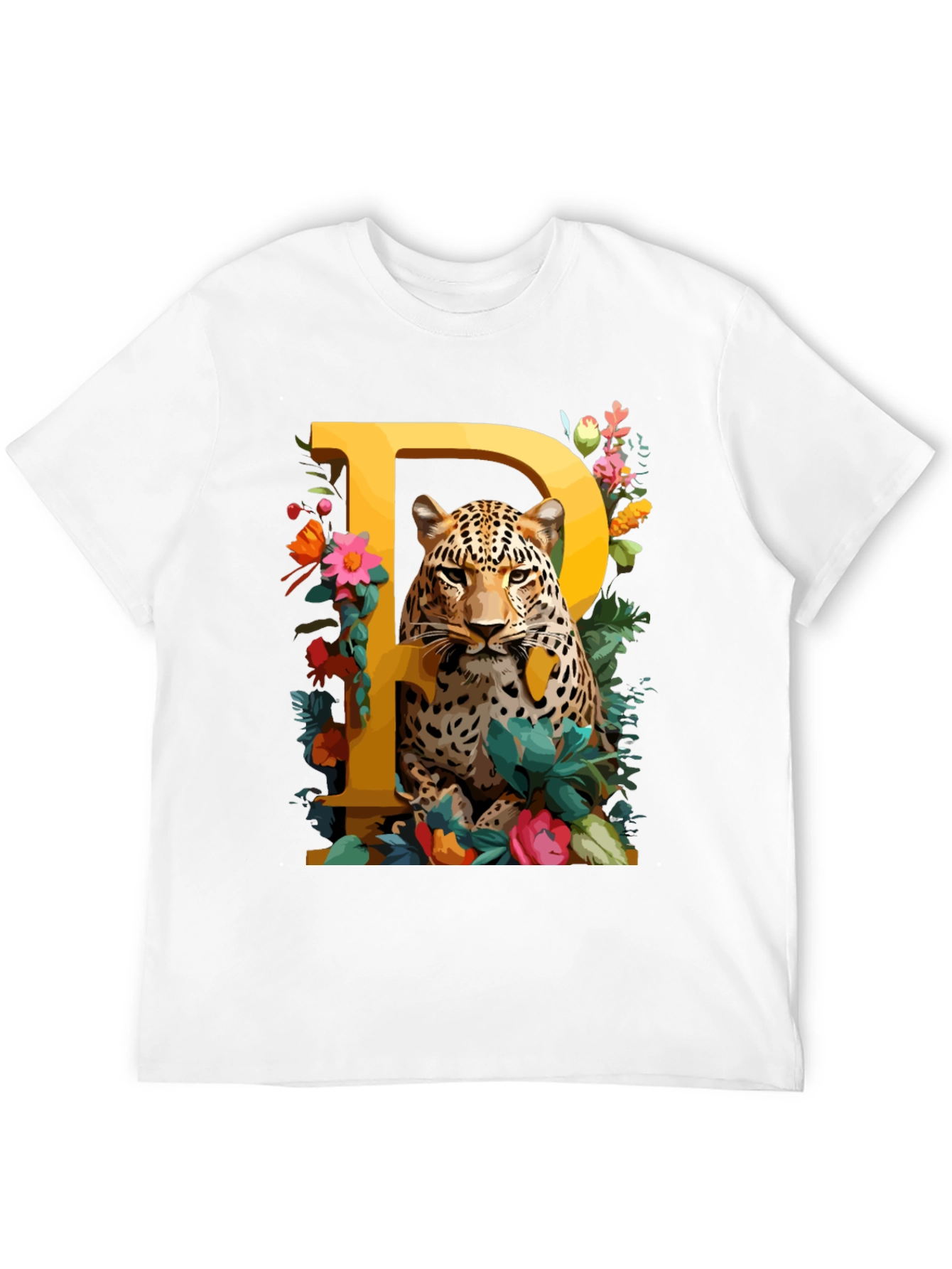 Leopard P Initial Tee
