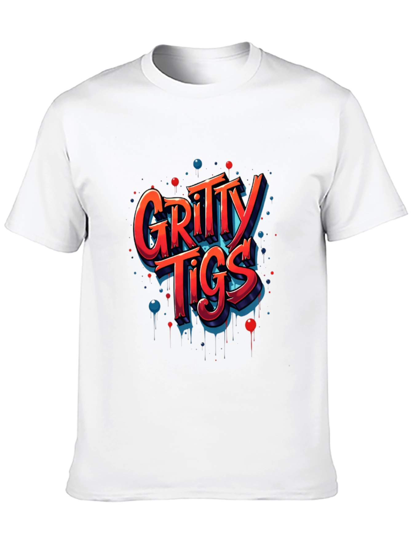 Gritty Tigs Graphic Tee - Cool Cartoon Design