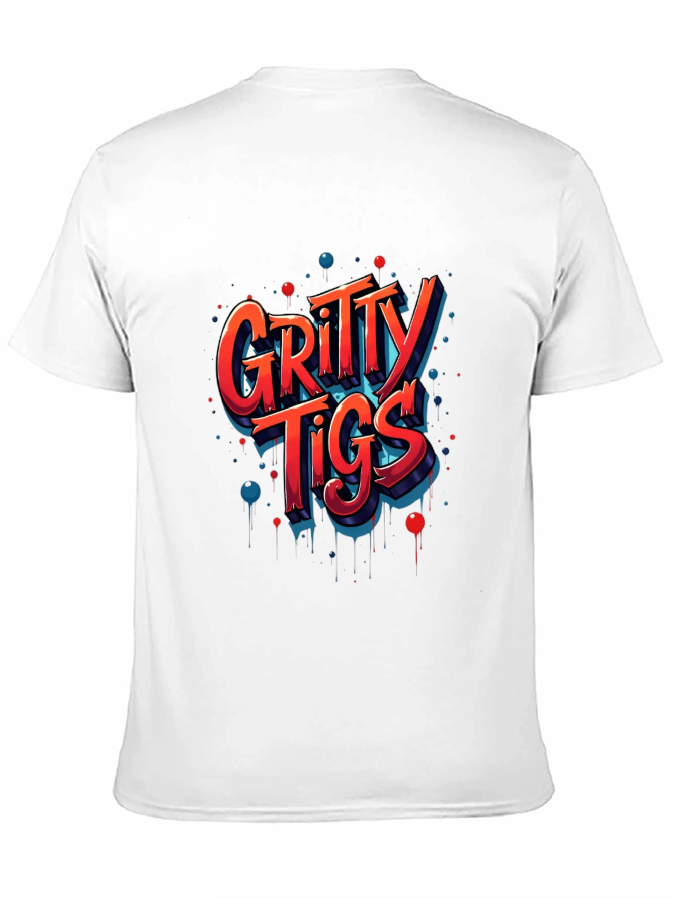 Gritty Tigs Graphic Tee - Cool Cartoon Design