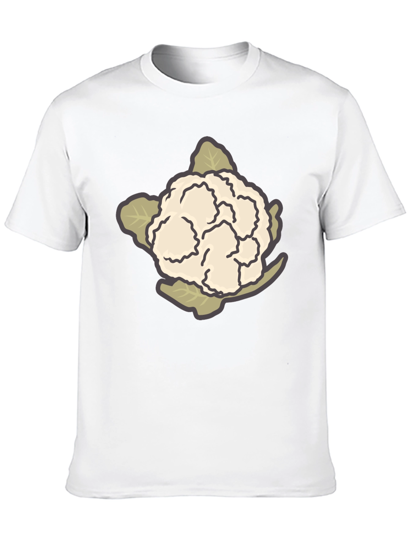 Cauliflower Graphic Tee - Unique Vegetable T-Shirt