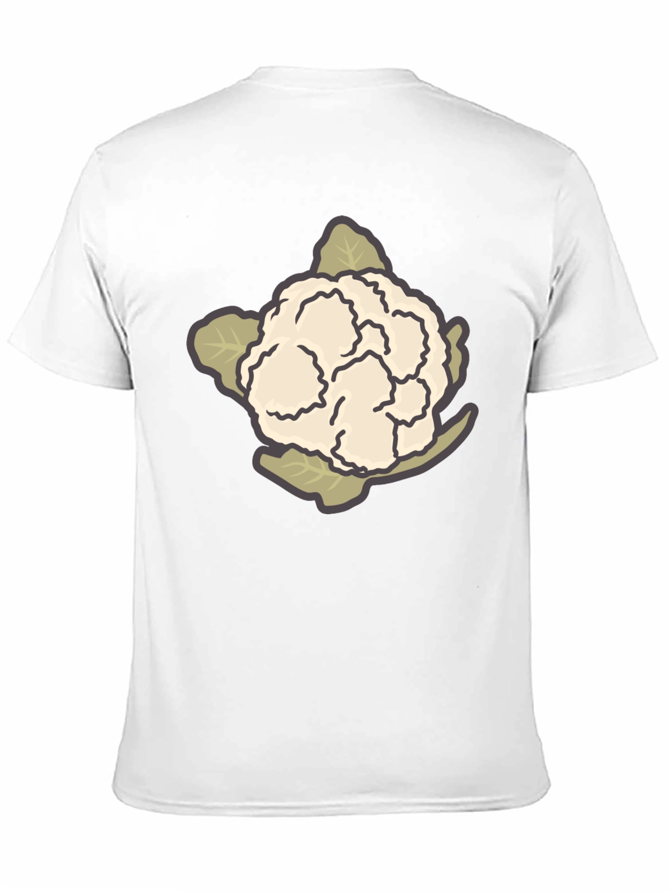 Cauliflower Graphic Tee - Unique Vegetable T-Shirt