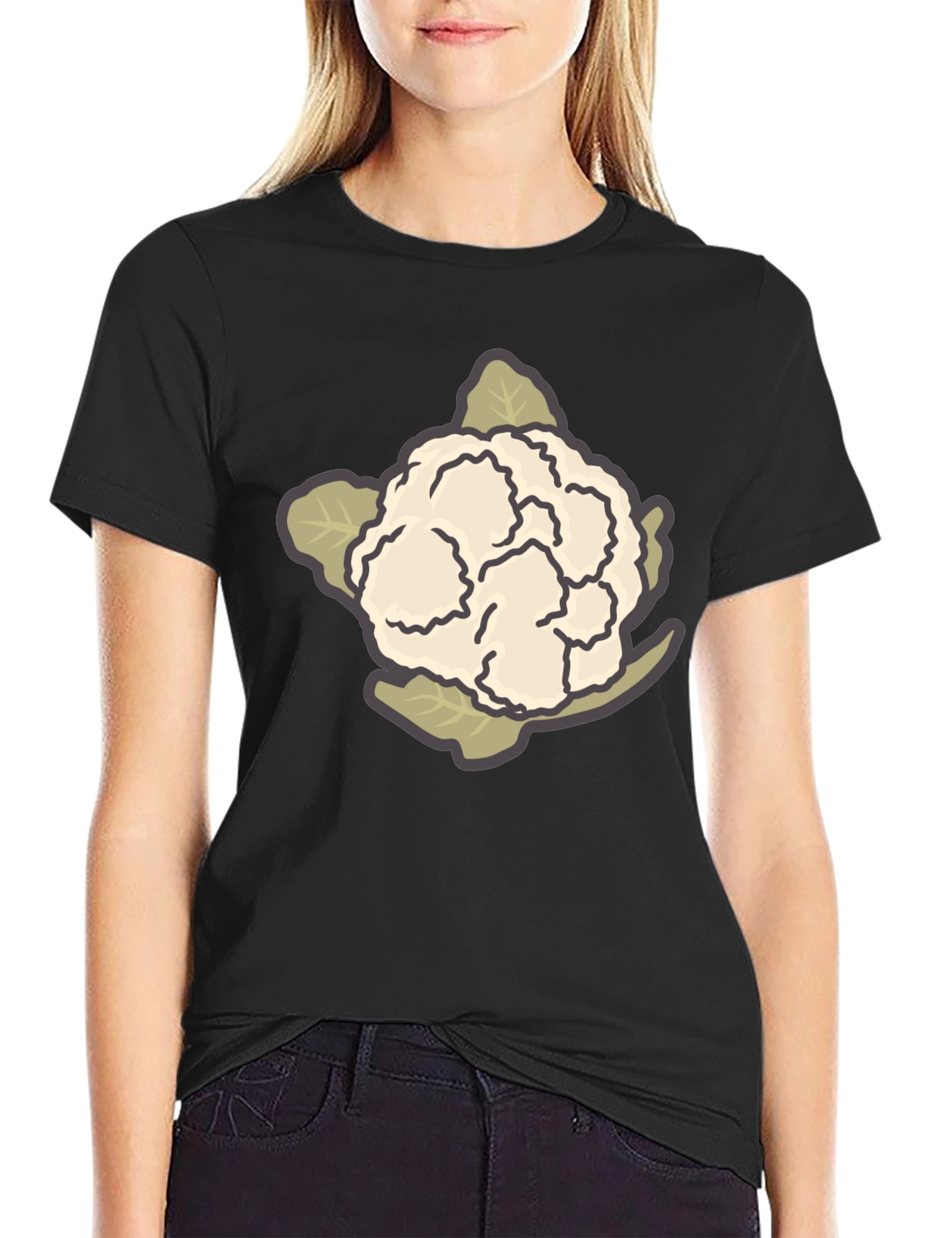 Cauliflower Graphic Tee - Unique Vegetable T-Shirt