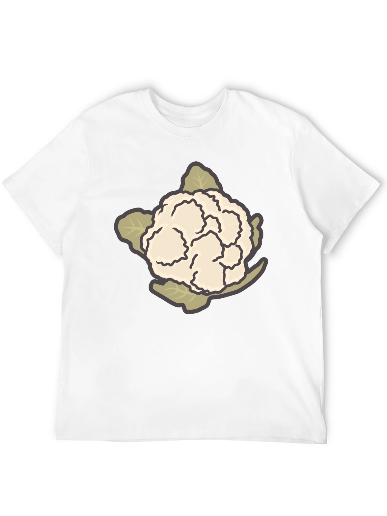 Cauliflower Graphic Tee - Unique Vegetable T-Shirt