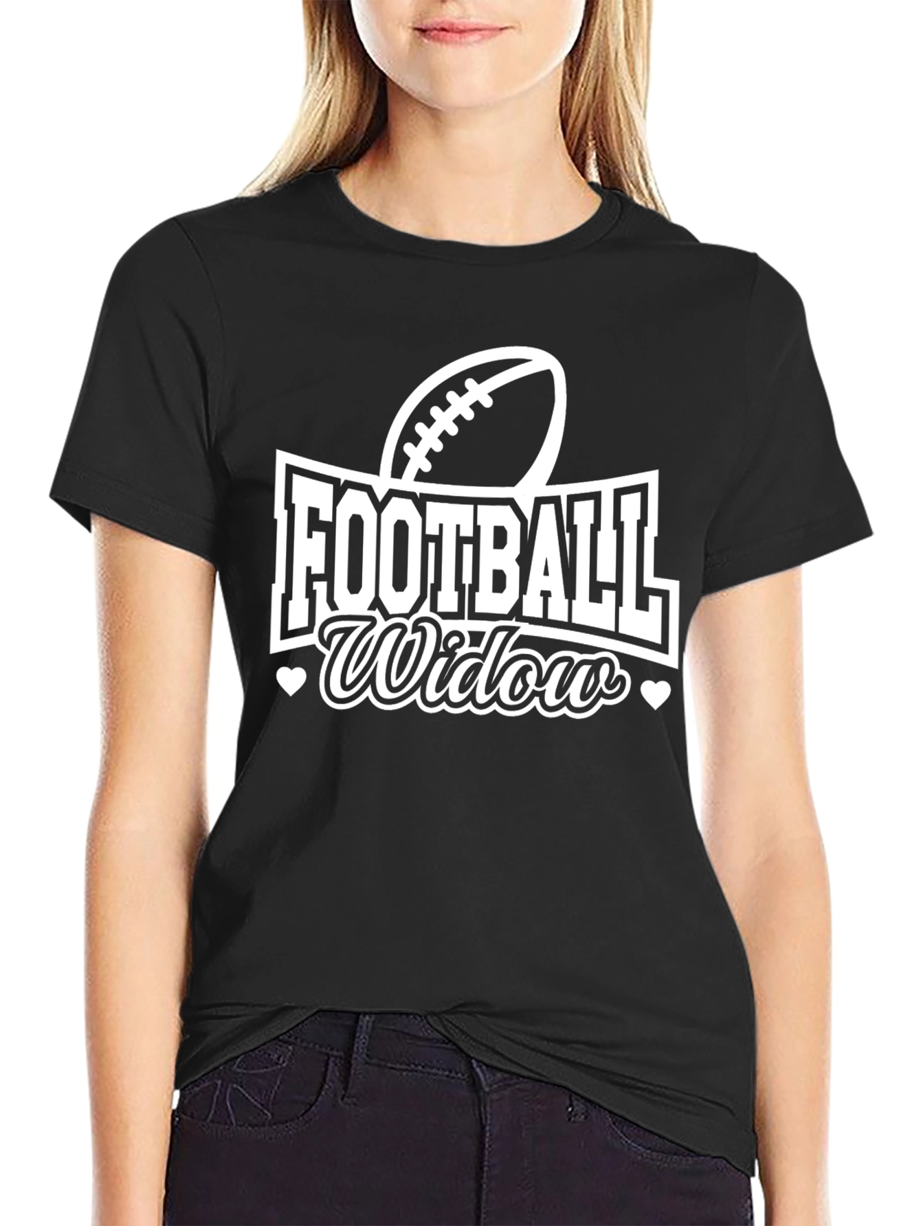 Football Widow T-Shirt - Game Day Apparel