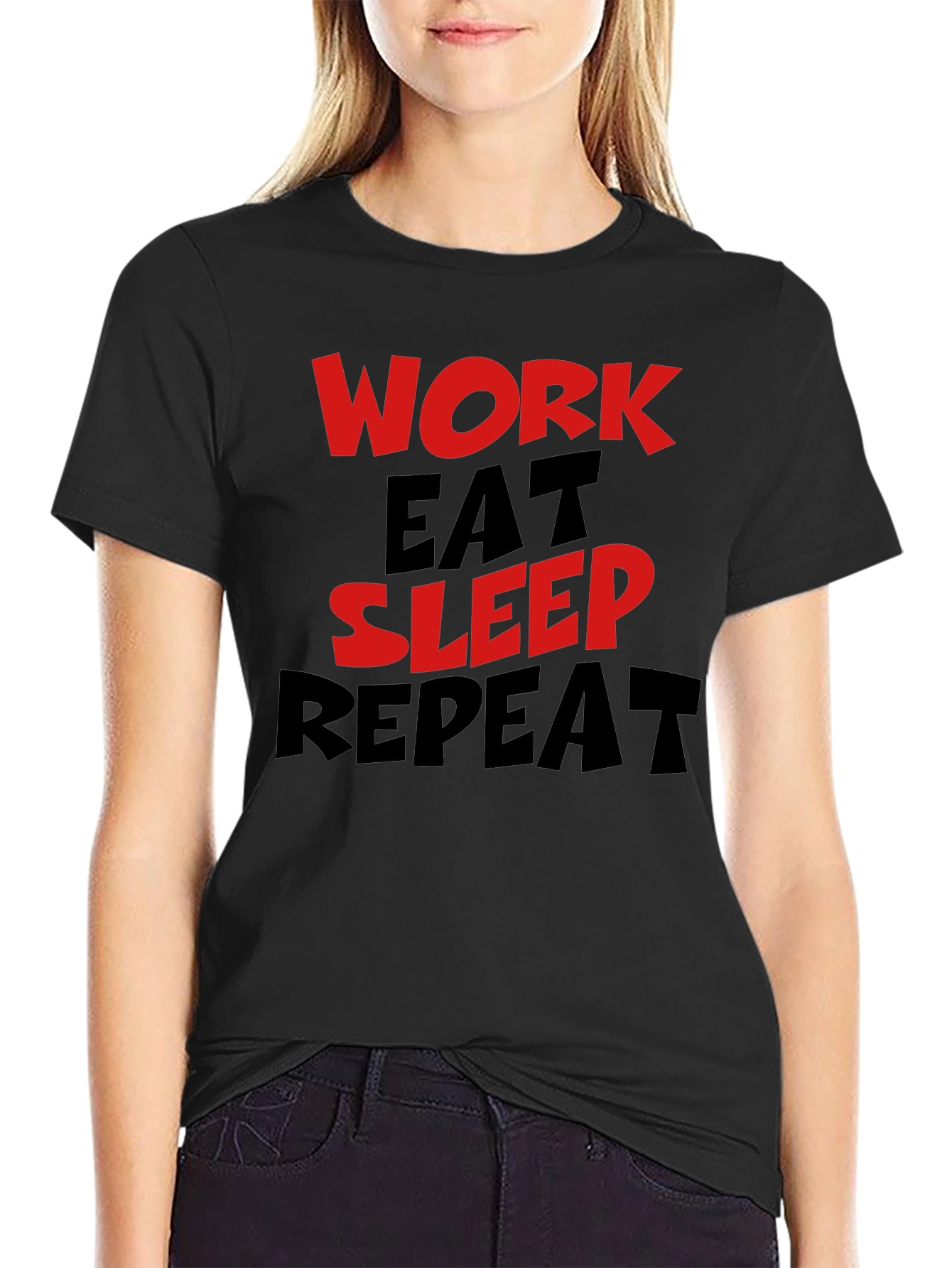 Work Eat Sleep Repeat Graphic Tee
