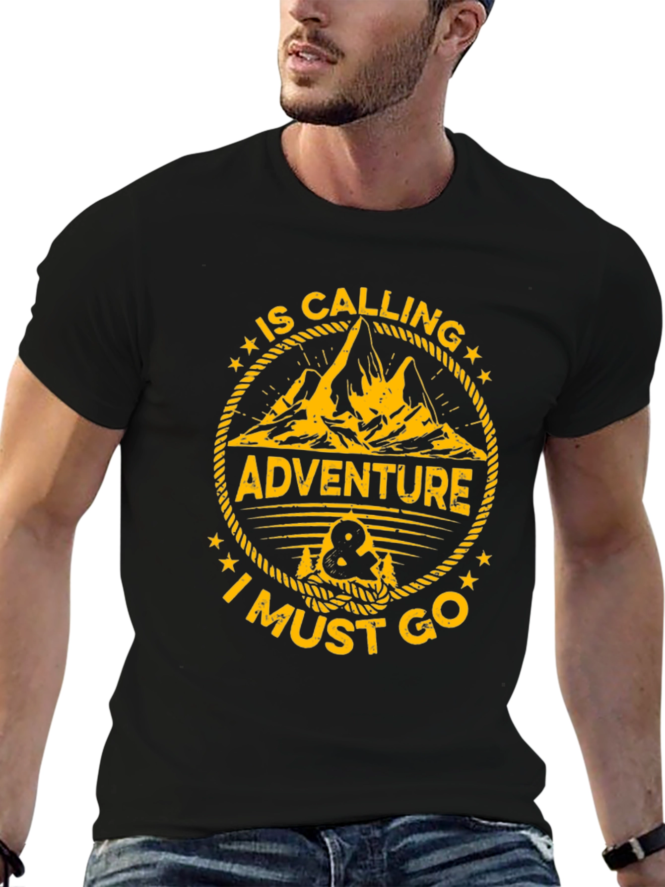Adventure Calling T-Shirt - Black
