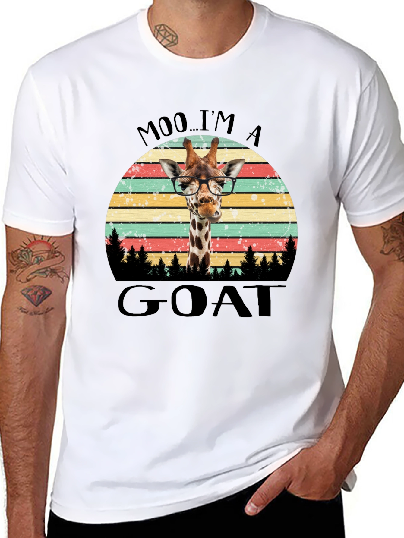 Moo Im A Goat Giraffe T-Shirt