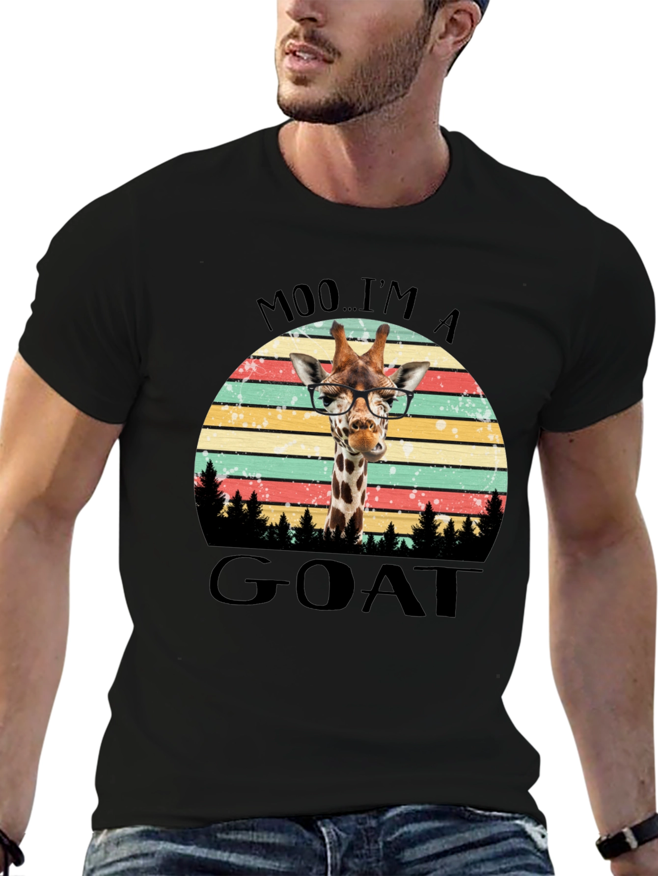 Moo Im A Goat Giraffe T-Shirt