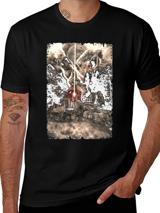 Wolf Moon Cabin Graphic Tee