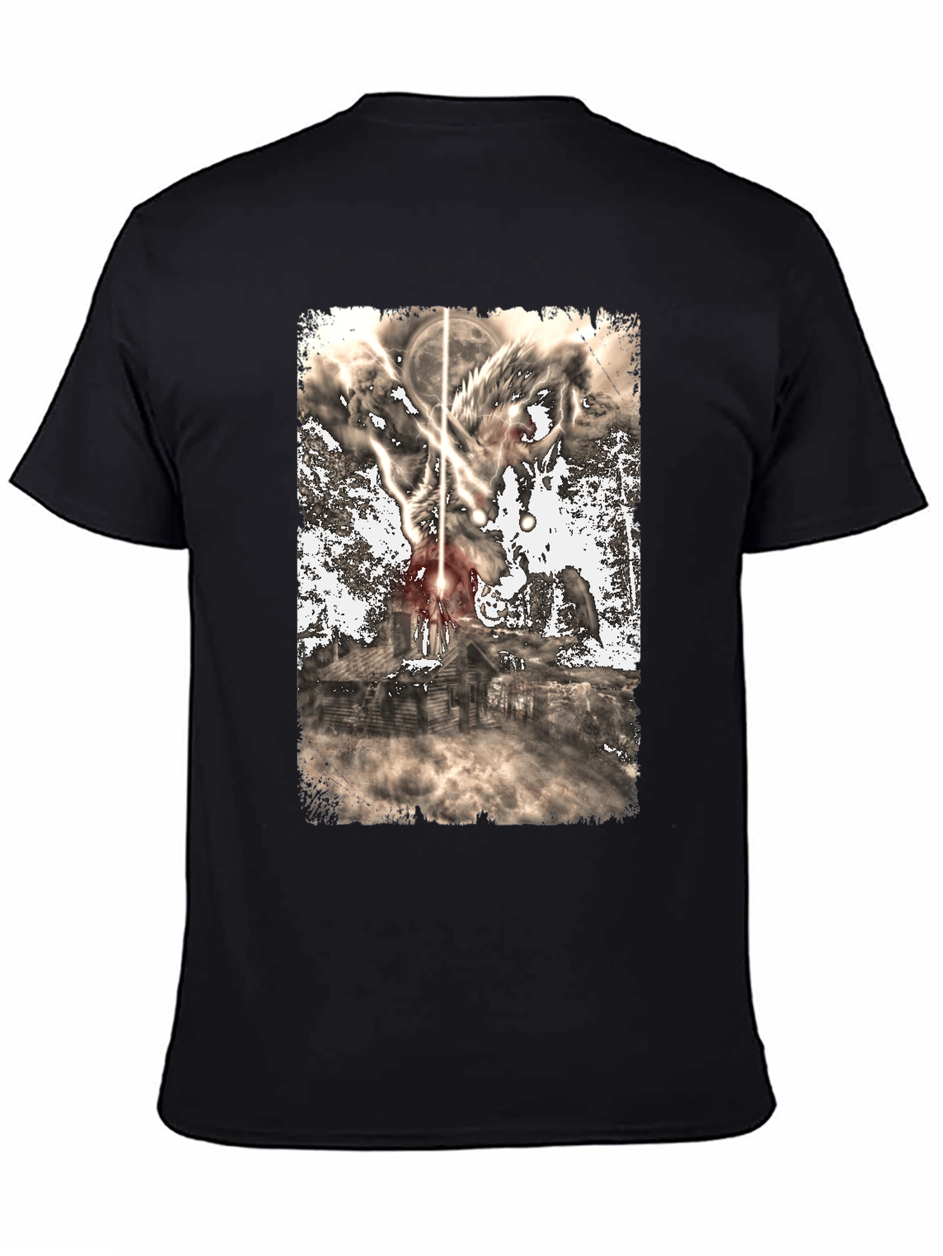 Wolf Moon Cabin Graphic Tee