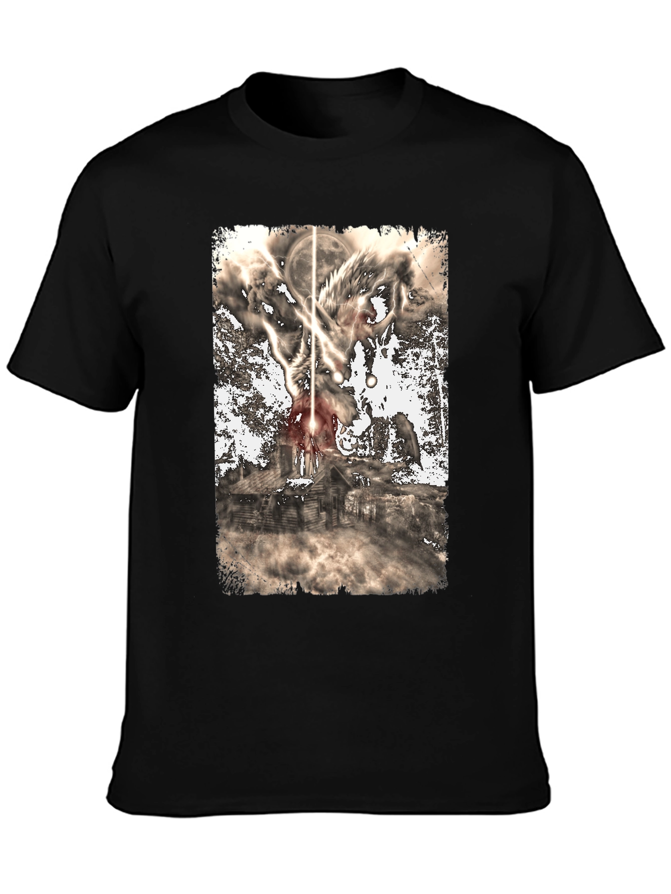 Wolf Moon Cabin Graphic Tee