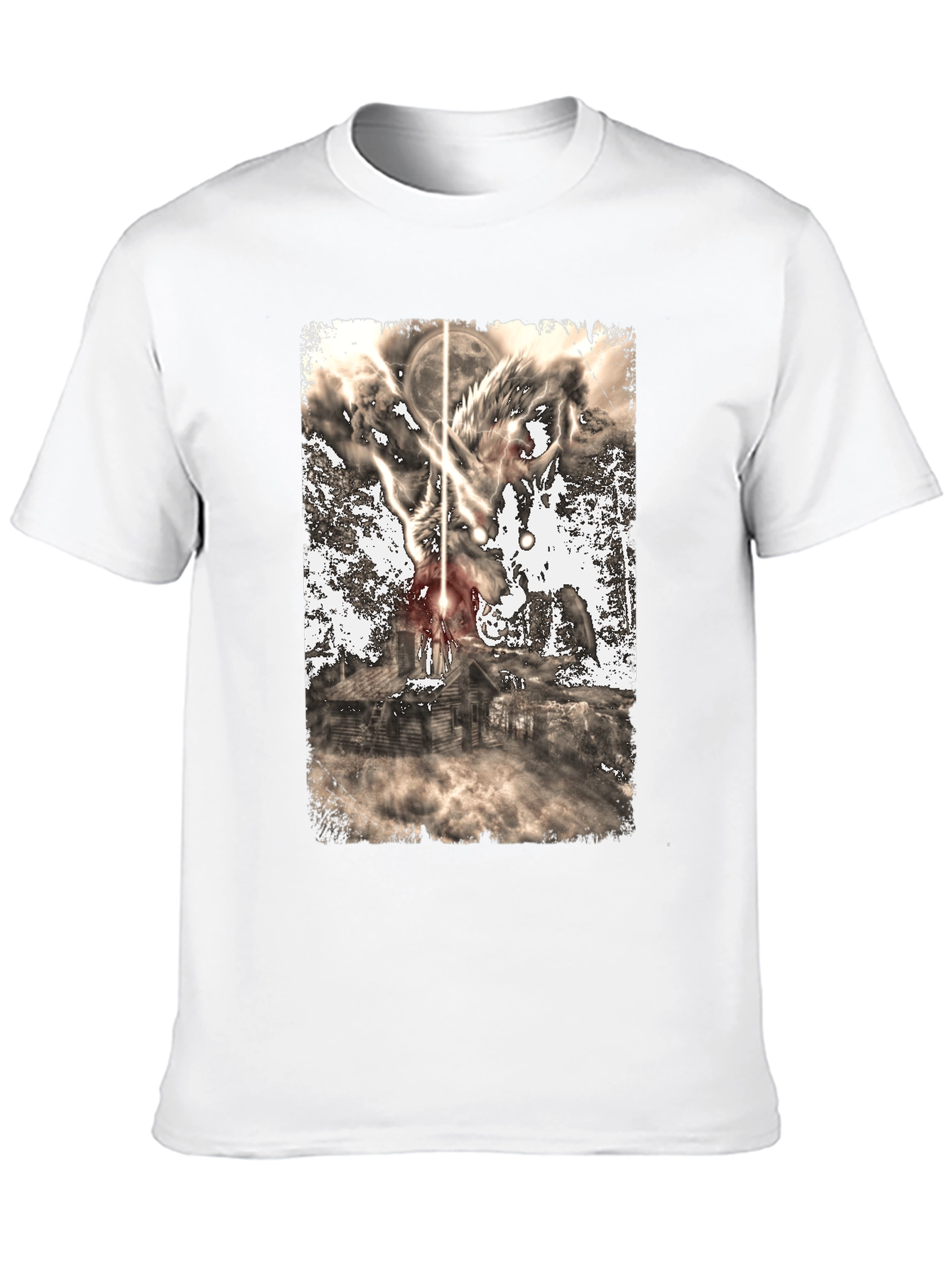 Wolf Moon Cabin Graphic Tee