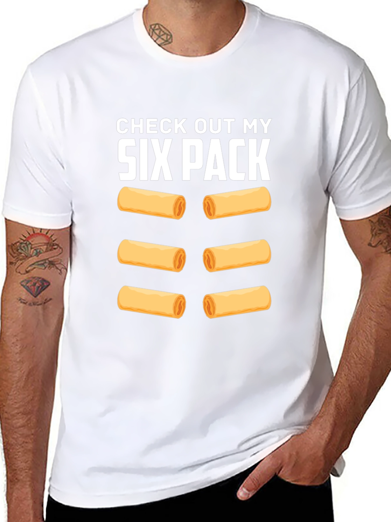 Funny Six Pack Spring Roll T-Shirt
